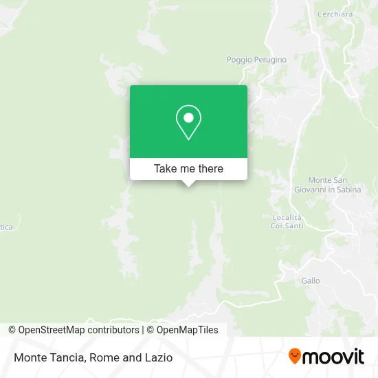 Monte Tancia map