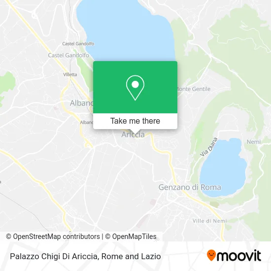 Chigi Palace of Ariccia map