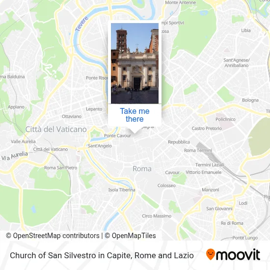 Church of San Silvestro in Capite map