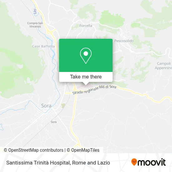 Santissima Trinità Hospital map