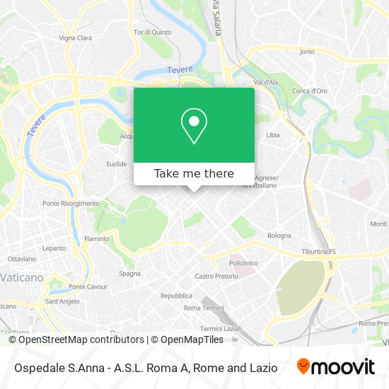 Ospedale S.Anna - A.S.L. Roma A map