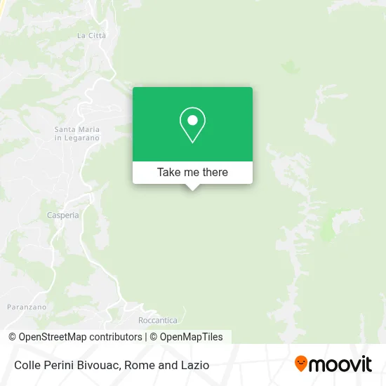 Colle Perini Bivouac map