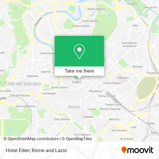 Hotel Eden map