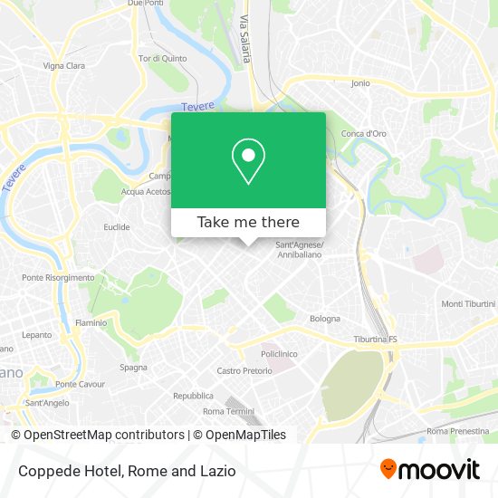 Coppede Hotel map