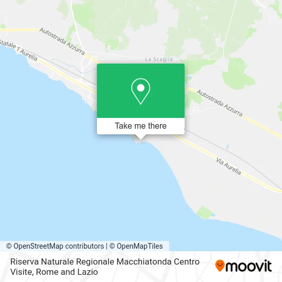 Macchiatonda Regional Nature Reserve Visitor Center map