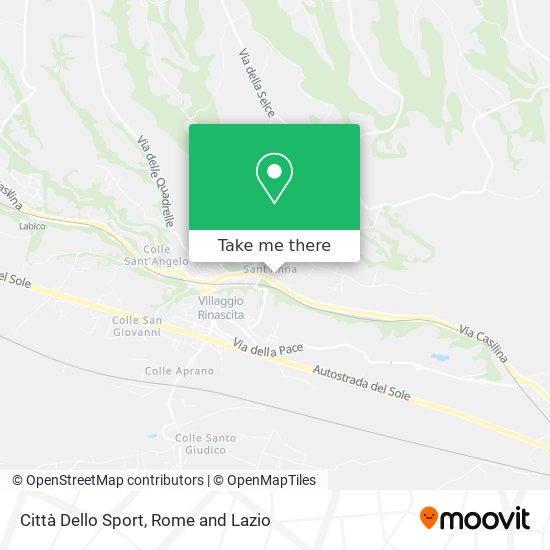 Città Dello Sport map