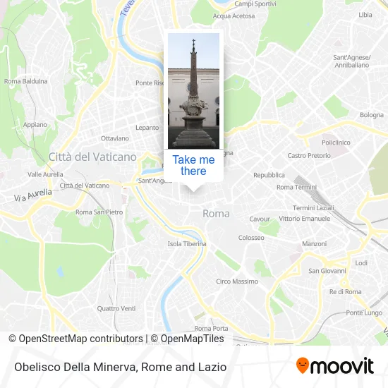 Minerva Obelisk map