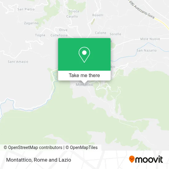 Montattico map