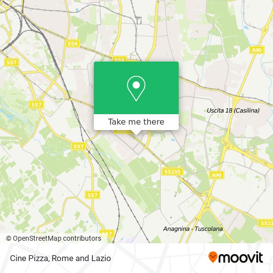 Cine Pizza map