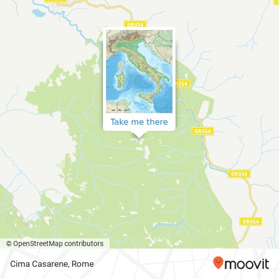 Cima Casarene map