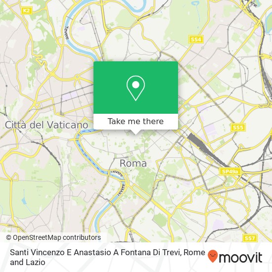 Santi Vincenzo E Anastasio A Fontana Di Trevi map