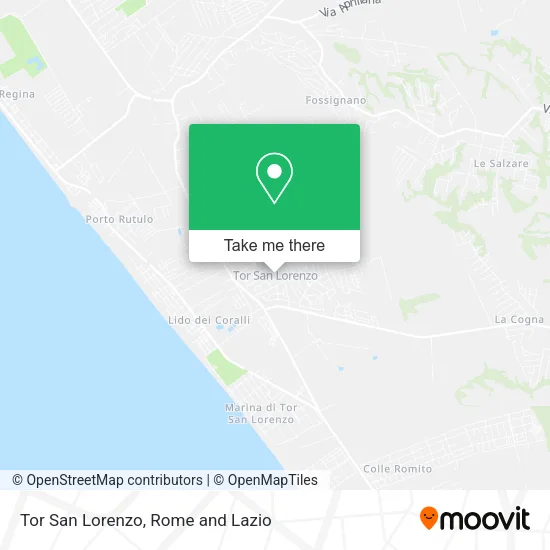 Tor San Lorenzo map