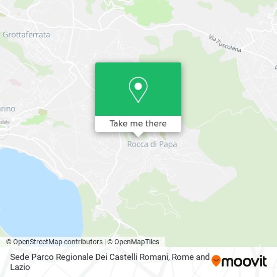 Sede Parco Regionale Dei Castelli Romani map