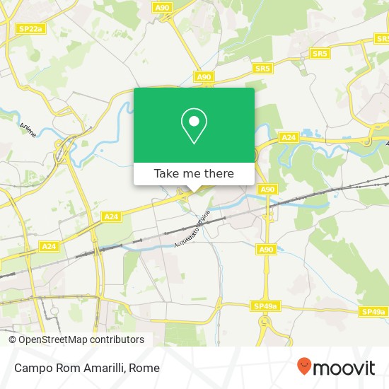 Campo Rom Amarilli map
