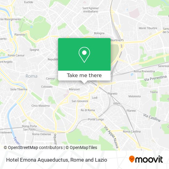 Hotel Emona Aquaeductus map