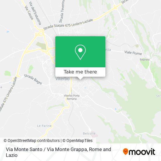 Via Monte Santo / Via Monte Grappa map