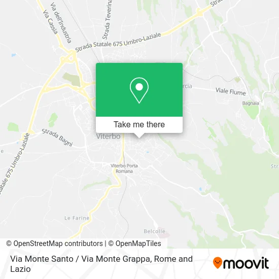 Monte Santo Street / Monte Grappa Street map