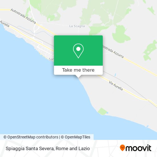 Spiaggia Santa Severa map