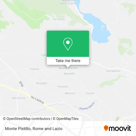 Monte Pistillo map