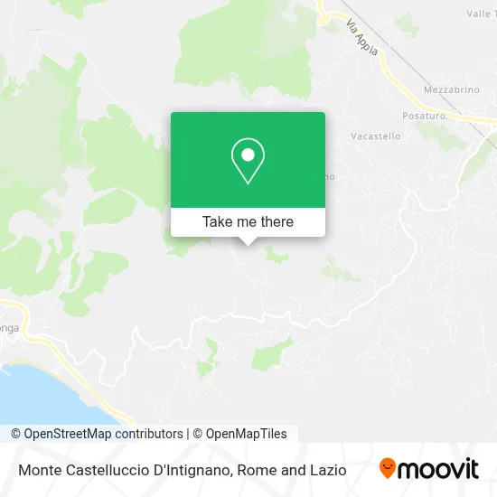 Monte Castelluccio D'Intignano map