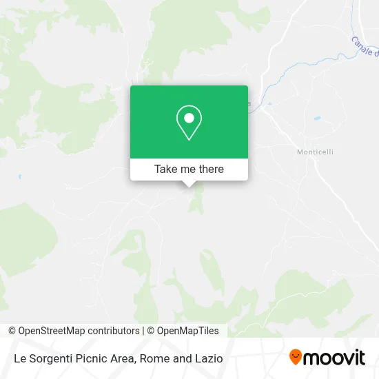 Le Sorgenti Picnic Area map