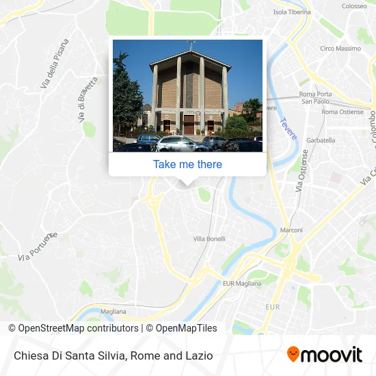 Church of Santa Silvia map