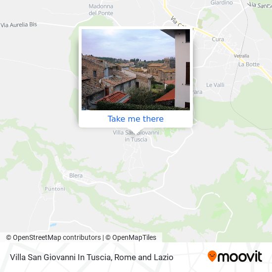 Villa San Giovanni In Tuscia map