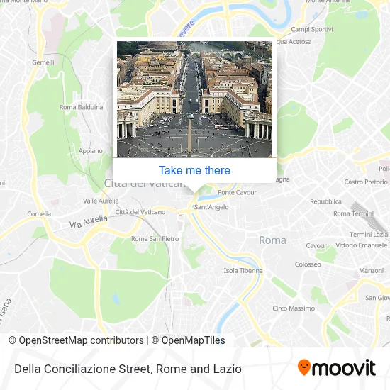 Della Conciliazione Street map