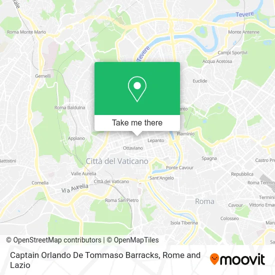 Captain Orlando De Tommaso Barracks map