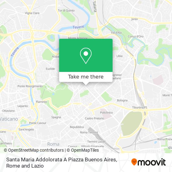 Santa Maria Addolorata A Piazza Buenos Aires map