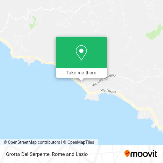 Grotta Del Serpente map