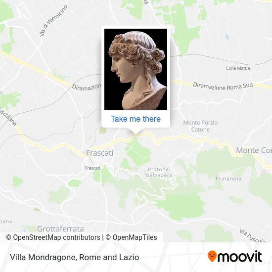 Villa Mondragone map