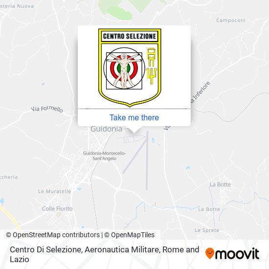 Centro Di Selezione, Aeronautica Militare map