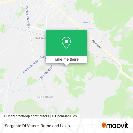 Sorgente Di Vetere map