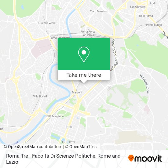 Roma Tre - Facoltà Di Scienze Politiche map