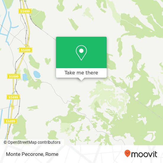 Monte Pecorone map