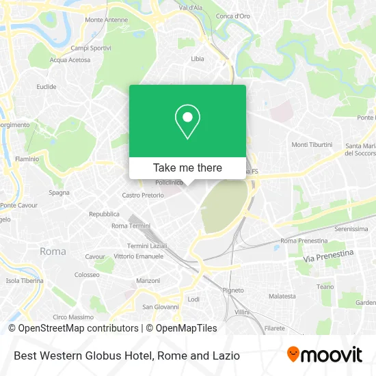 Best Western Globus Hotel map