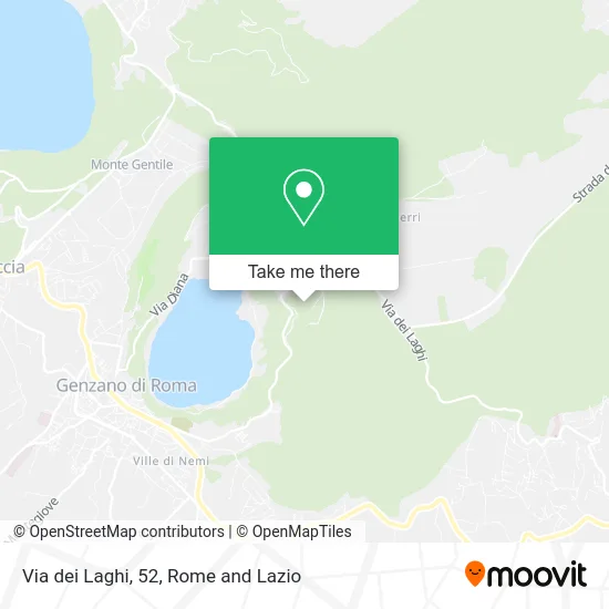 Via dei Laghi, 52 map