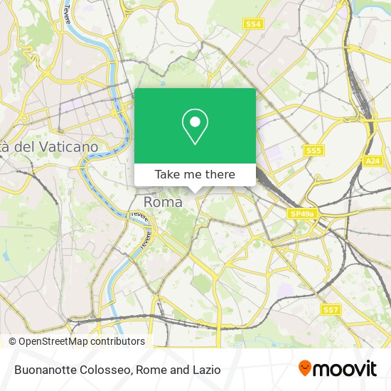 Buonanotte Colosseo map