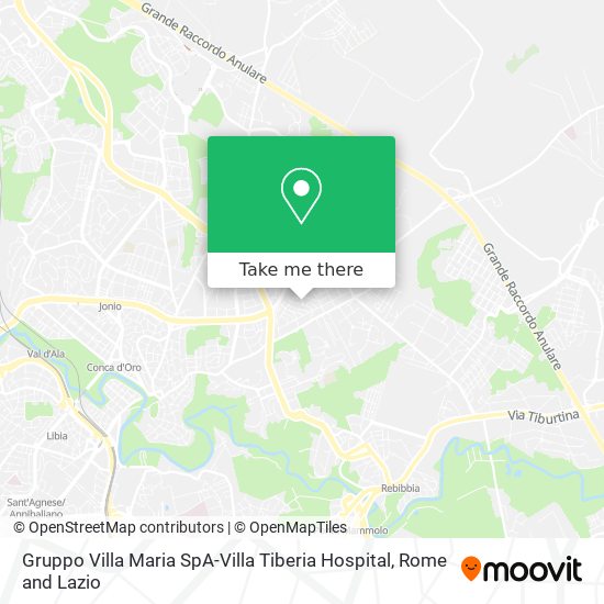 Gruppo Villa Maria SpA-Villa Tiberia Hospital map