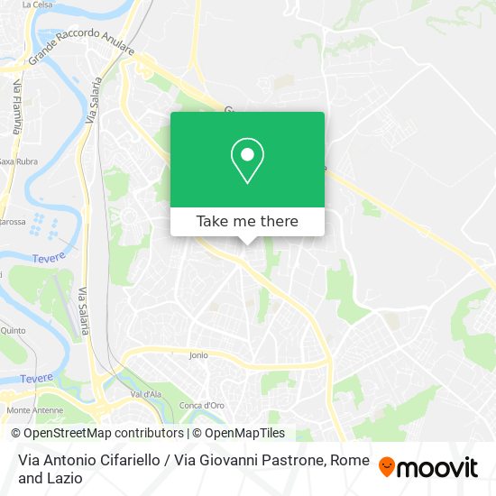 Via Antonio Cifariello / Via Giovanni Pastrone map
