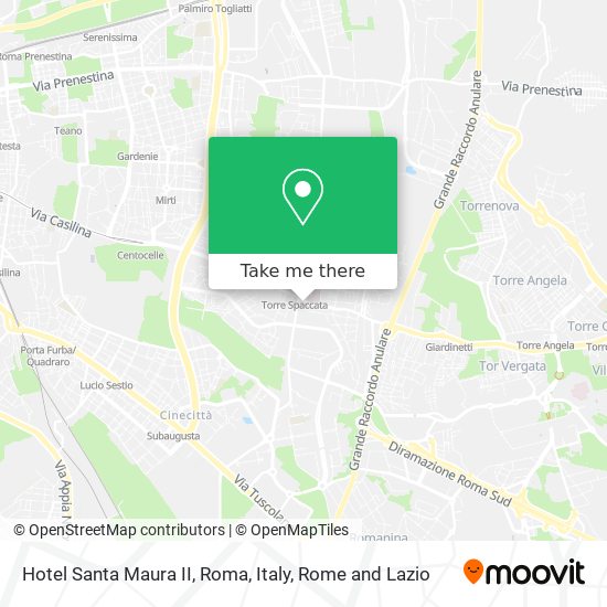 Hotel Santa Maura II, Roma, Italy map
