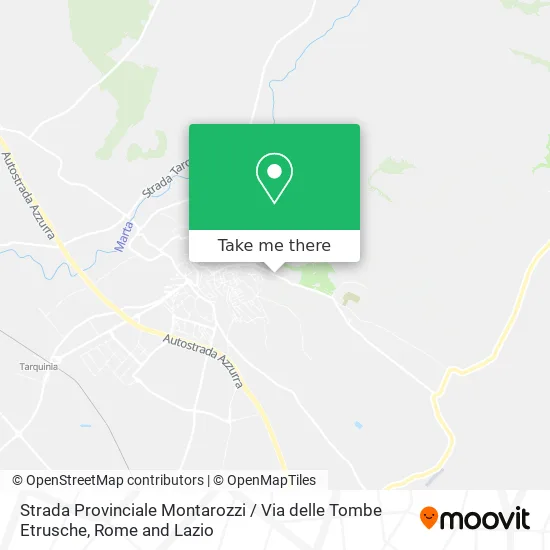 Montarozzi Provincial Road / Etruscan Tombs Street map