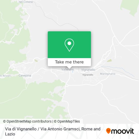 Via di Vignanello / Via Antonio Gramsci map
