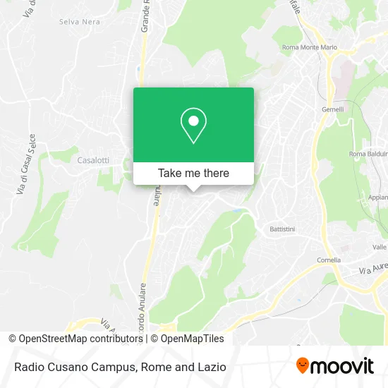 Radio Cusano Campus map
