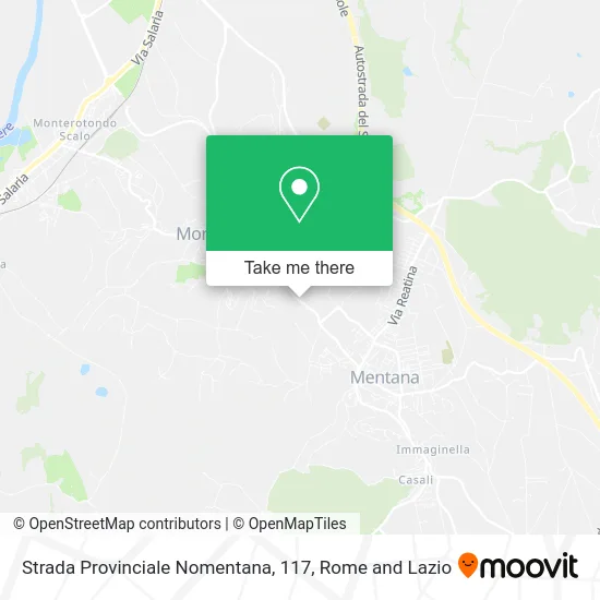 Nomentana Provincial Road, 117 map