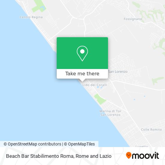 Beach Bar Stabilimento Roma map