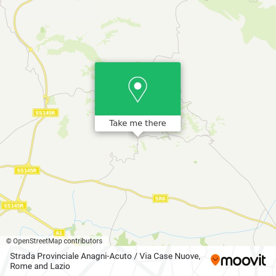 Strada Provinciale Anagni-Acuto / Via Case Nuove map
