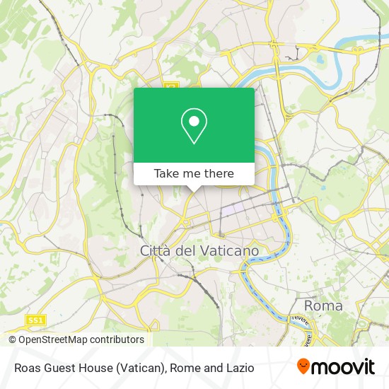 Roas Guest House (Vatican) map