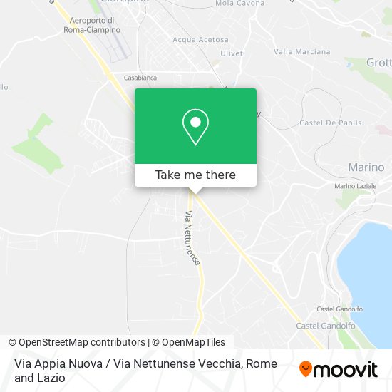 Via Appia Nuova / Via Nettunense Vecchia map